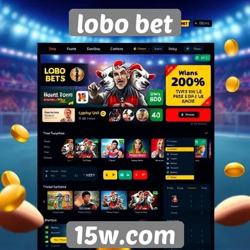 Interface do usuário do Lobo Bet é acessível e intuitiva